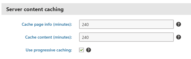 server content caching